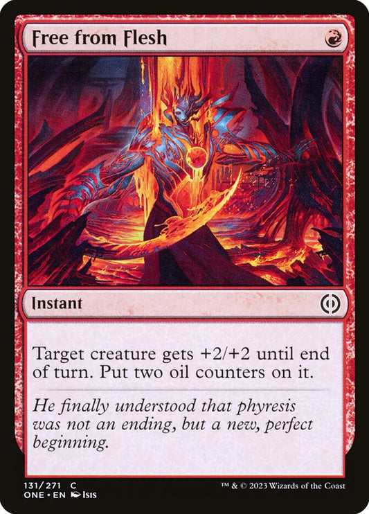 MTG Card Title: Free from Flesh ONE/131