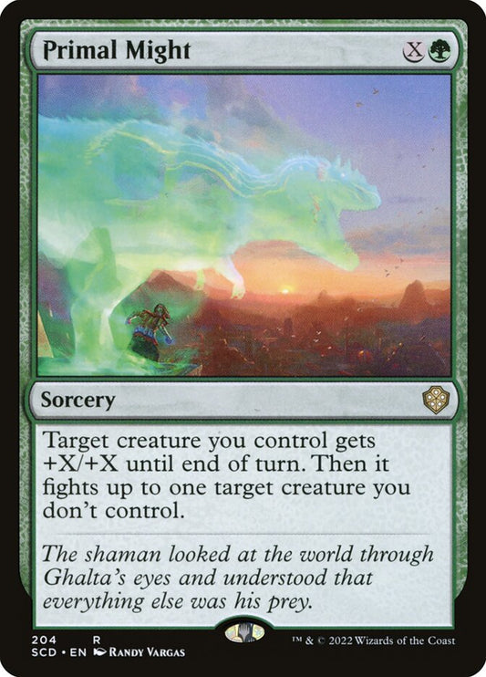 MTG Card Title: Primal Might SCD/204