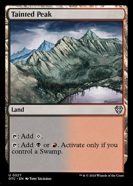 MTG Card Title: Tainted Peak OTC/327