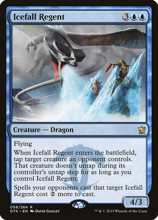 MTG Card Title: Icefall Regent DTK/58