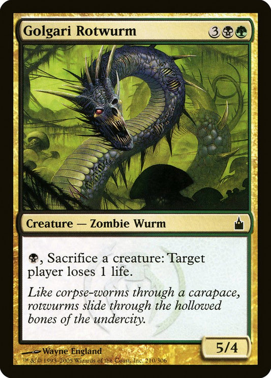 MTG Card Title: Golgari Rotwurm RAV/210