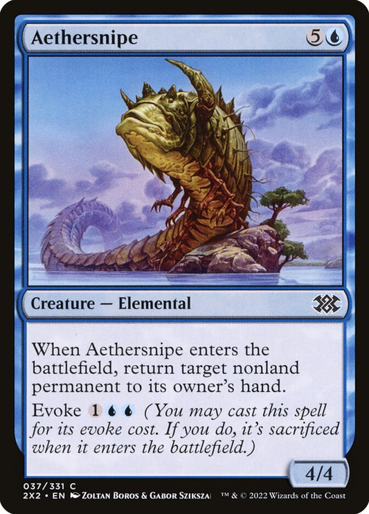 MTG Card Title: Aethersnipe 2X2/37