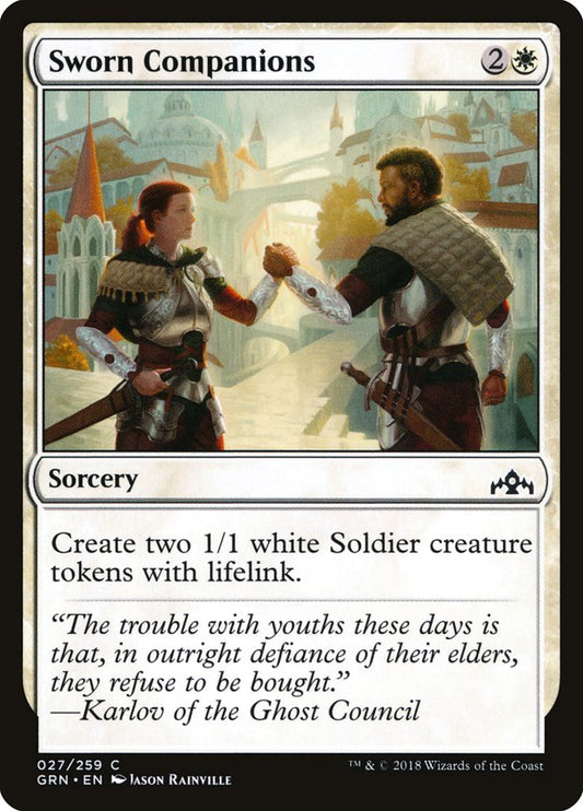 MTG Card Title: Sworn Companions GRN/27