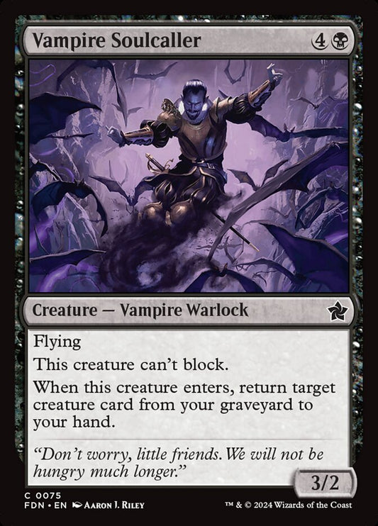 MTG Card Title: Vampire Soulcaller FDN/75
