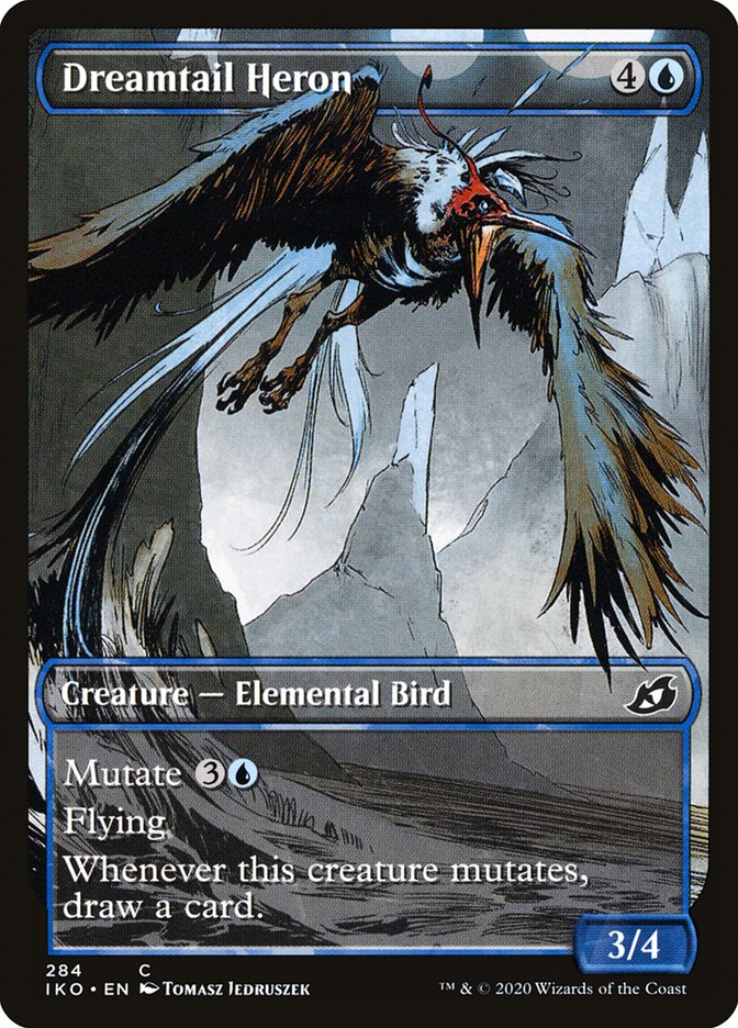 MTG Card Title: Dreamtail Heron IKO/284