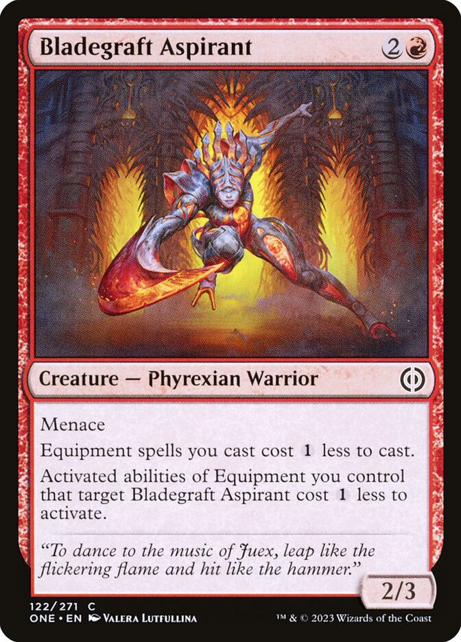 MTG Card Title: Bladegraft Aspirant ONE/122