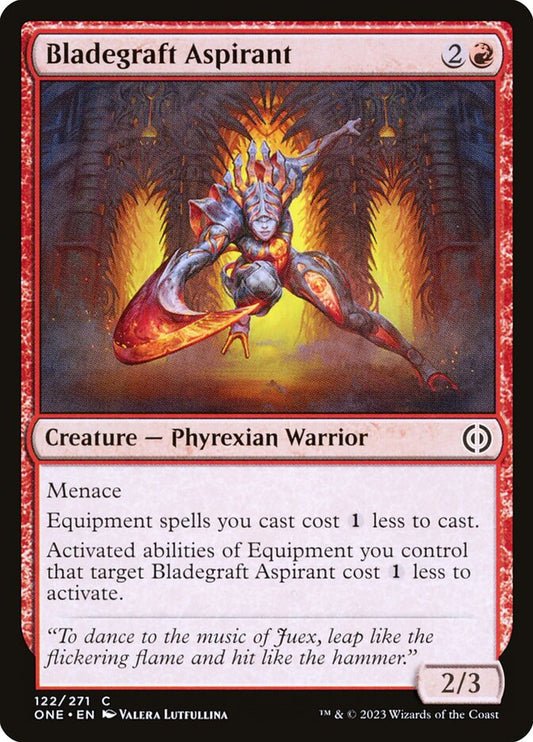 MTG Card Title: Bladegraft Aspirant ONE/122
