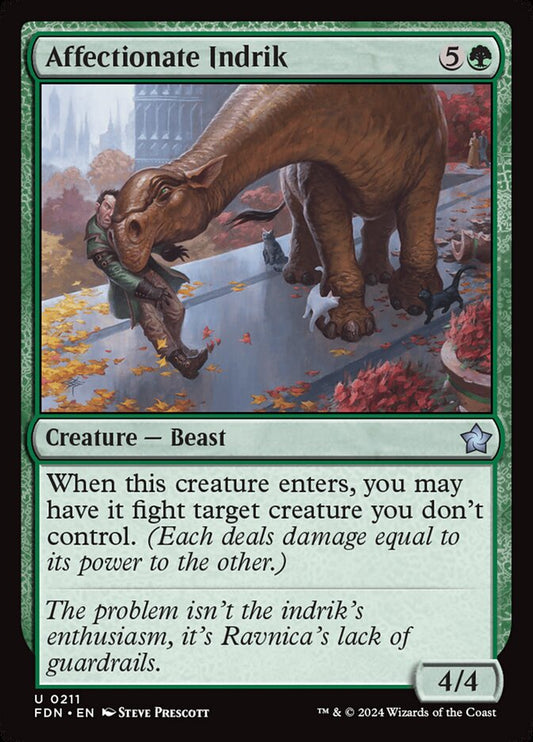 MTG Card Title: Affectionate Indrik FDN/211
