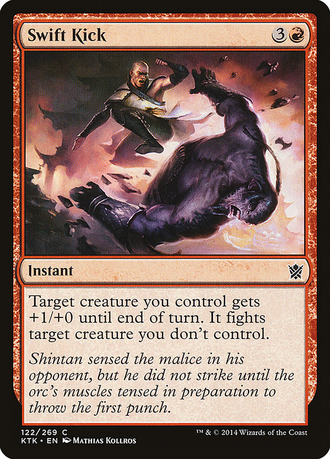 MTG Card Title: Swift Kick KTK/122