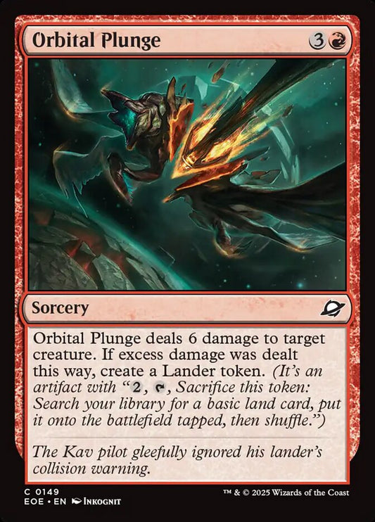 MTG Card Title: Orbital Plunge EOE/149