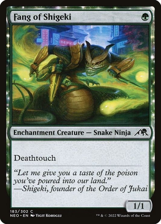 MTG Card Title: Fang of Shigeki NEO/183