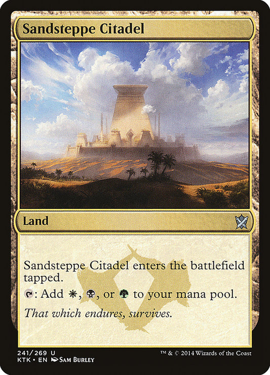 MTG Card Title: Sandsteppe Citadel KTK/241