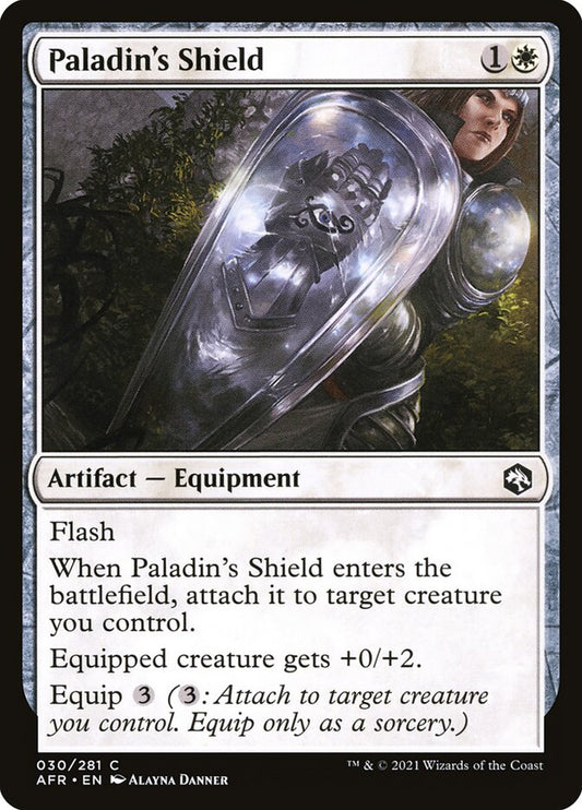 MTG Card Title: Paladin's Shield AFR/30