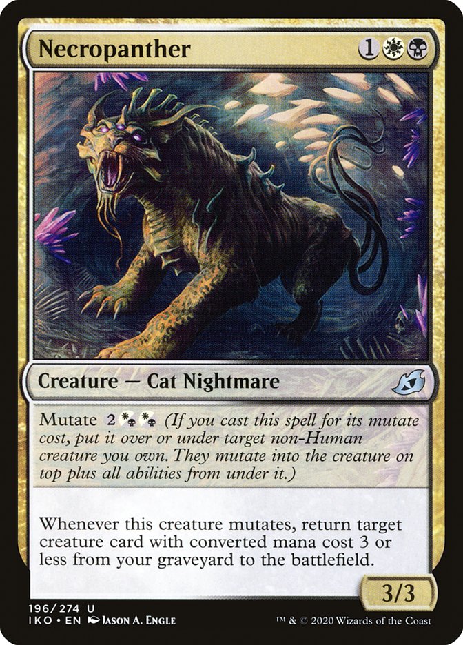 MTG Card Title: Necropanther IKO/196