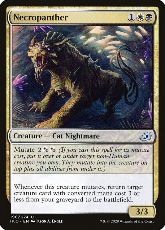 MTG Card Title: Necropanther IKO/196