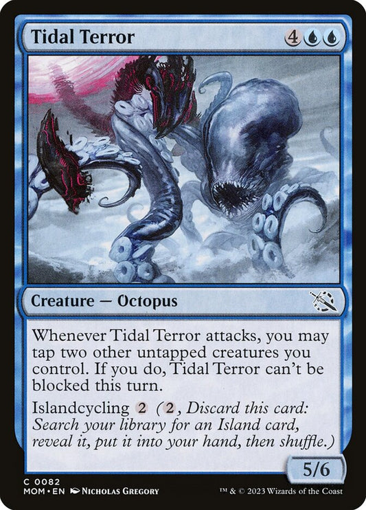 MTG Card Title: Tidal Terror MOM/82