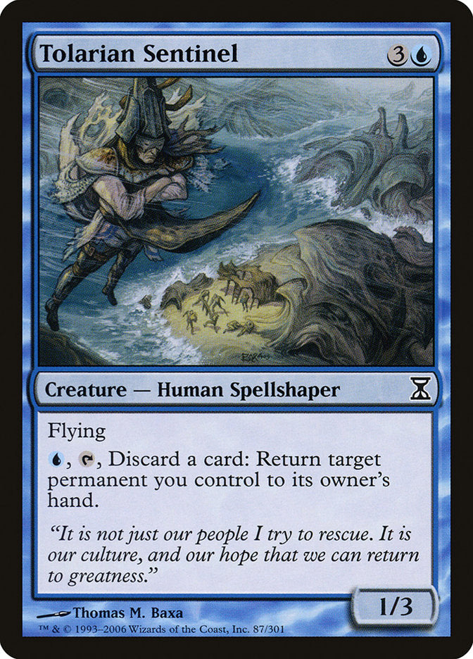 MTG Card Title: Tolarian Sentinel TSP/87