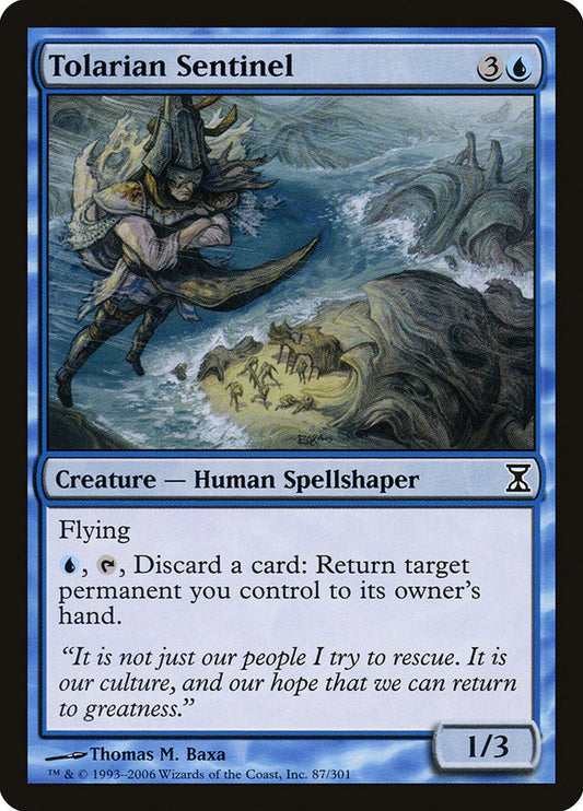 MTG Card Title: Tolarian Sentinel TSP/87