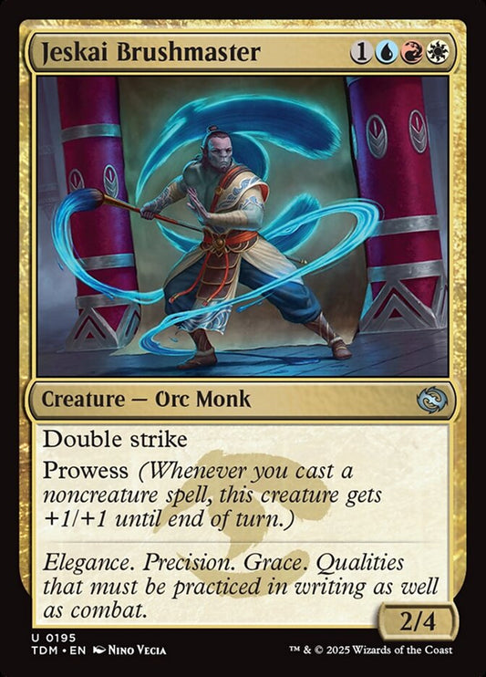 MTG Card Title: Jeskai Brushmaster TDM/195