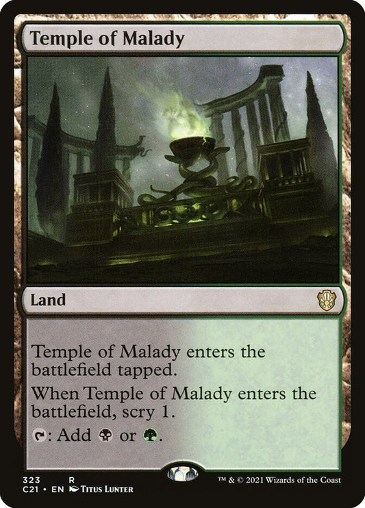 MTG Card Title: Temple of Malady C21/323