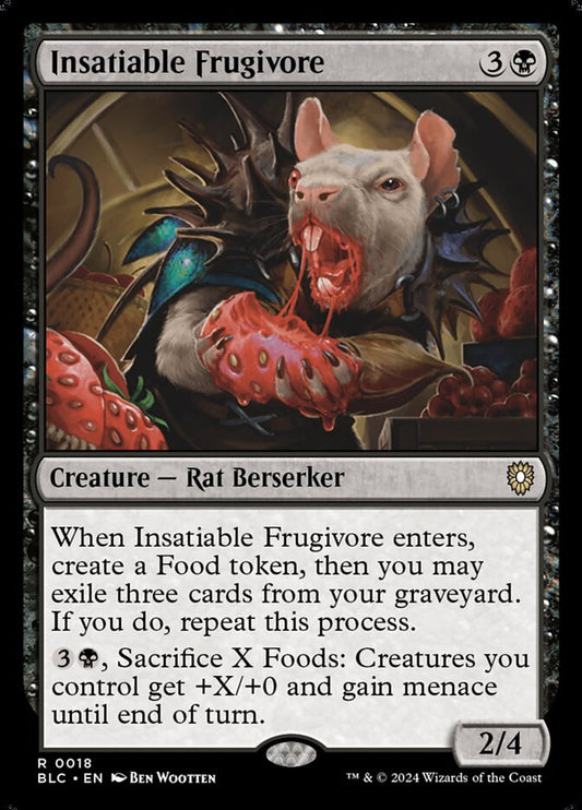 MTG Card Title: Insatiable Frugivore BLC/18