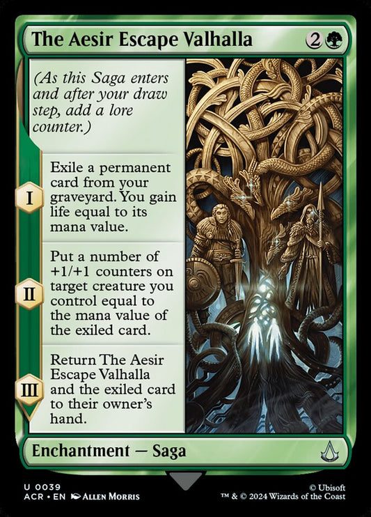 MTG Card Title: The Aesir Escape Valhalla ACR/39