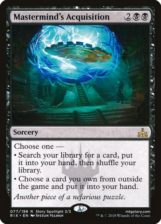 MTG Card Title: Mastermind's Acquisition RIX/77