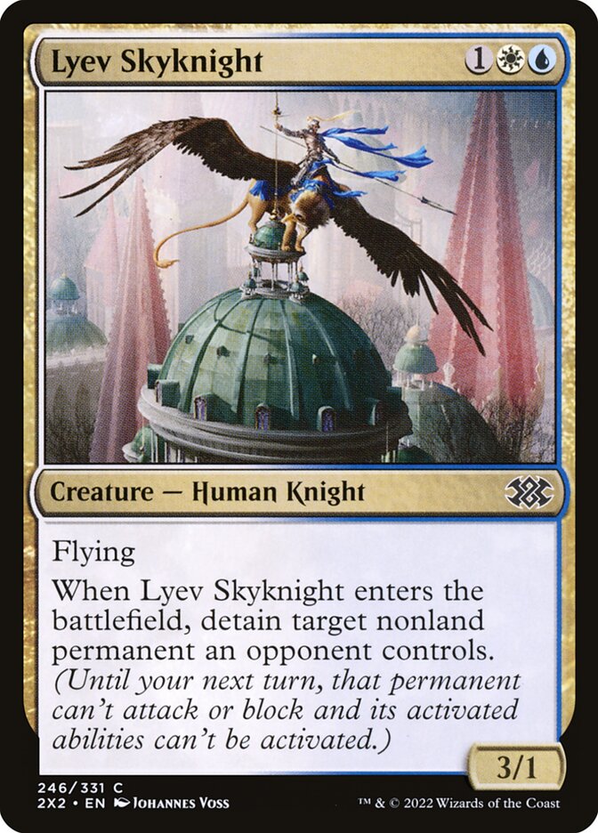 MTG Card Title: Lyev Skyknight 2X2/246