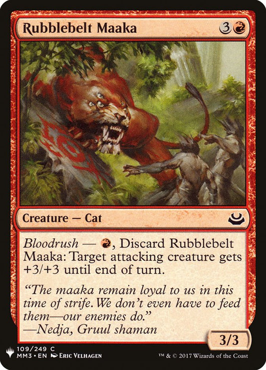MTG Card Title: Rubblebelt Maaka PLST/MM3-109