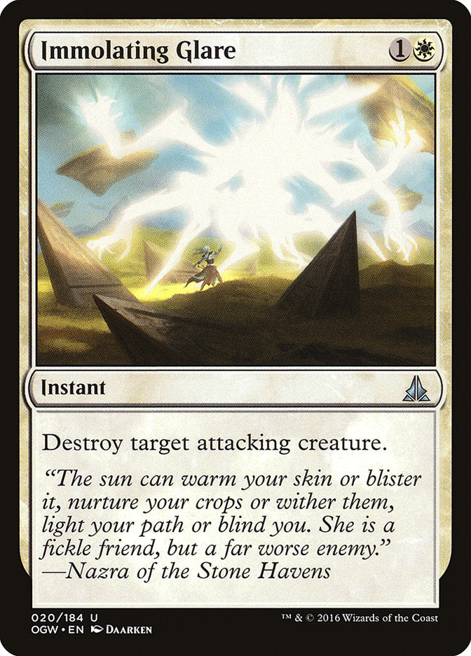 MTG Card Title: Immolating Glare OGW/20