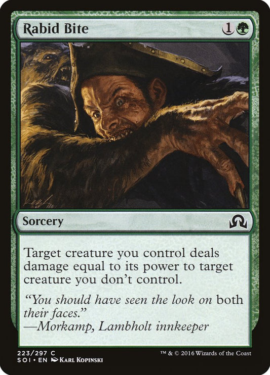 MTG Card Title: Rabid Bite SOI/223