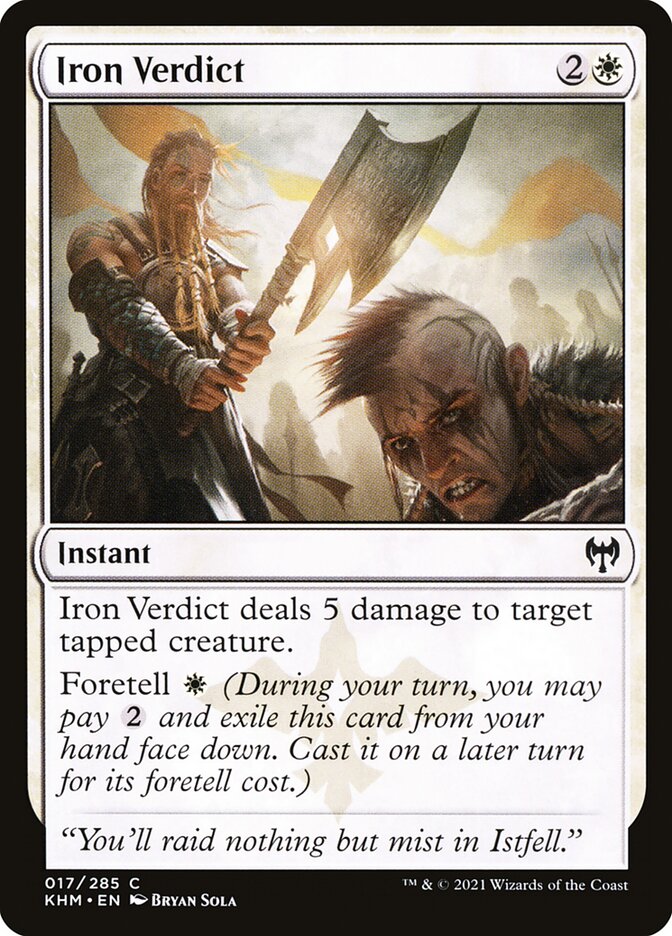 MTG Card Title: Iron Verdict KHM/17