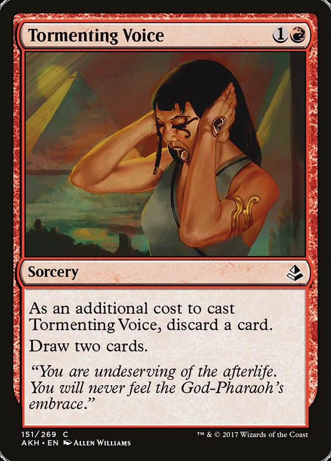 MTG Card Title: Tormenting Voice AKH/151