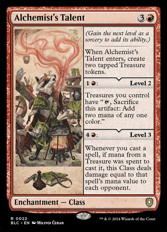 MTG Card Title: Alchemist's Talent BLC/22