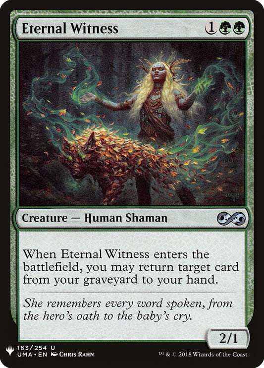 MTG Card Title: Eternal Witness PLST/UMA-163