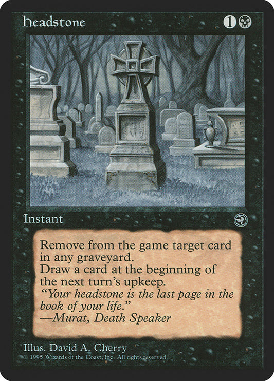 MTG Card Title: Headstone HML/52