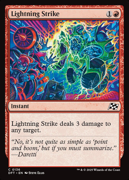 MTG Card Title: Lightning Strike DFT/136