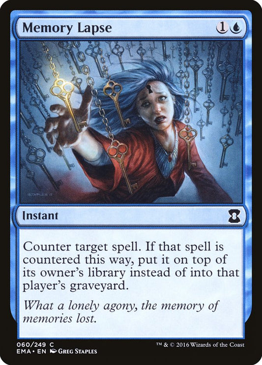 MTG Card Title: Memory Lapse EMA/60