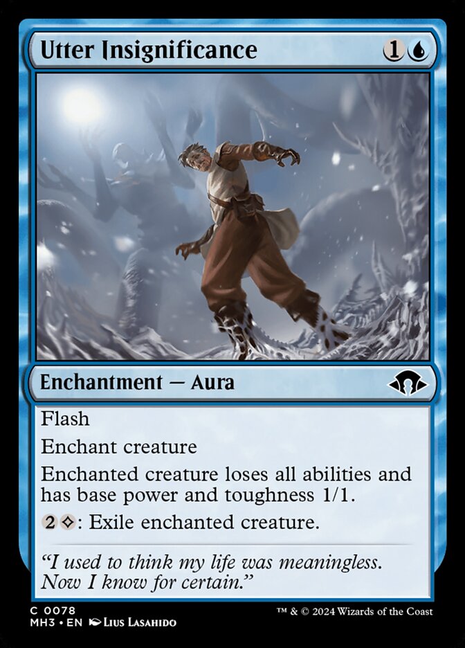 MTG Card Title: Utter Insignificance MH3/78