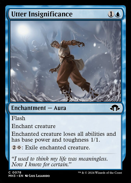 MTG Card Title: Utter Insignificance MH3/78