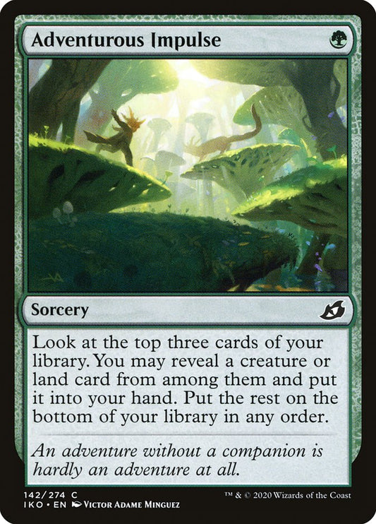 MTG Card Title: Adventurous Impulse IKO/142