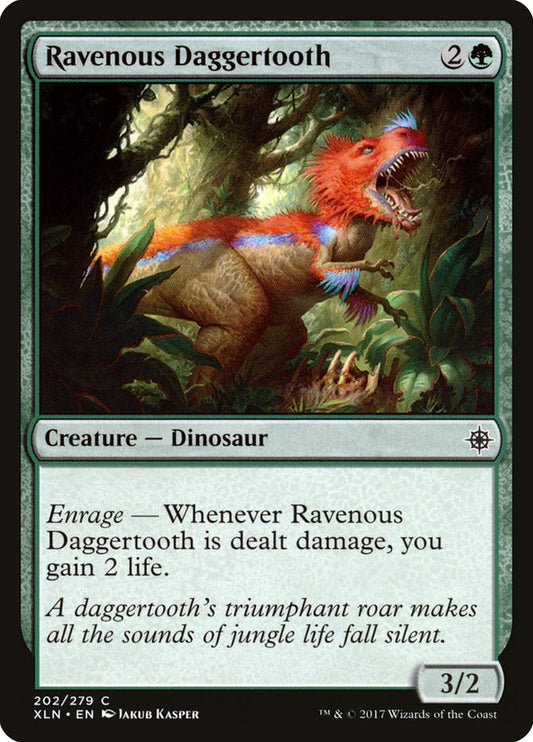 MTG Card Title: Ravenous Daggertooth XLN/202