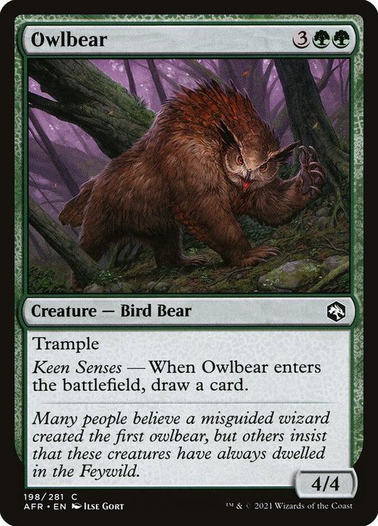 MTG Card Title: Owlbear AFR/198