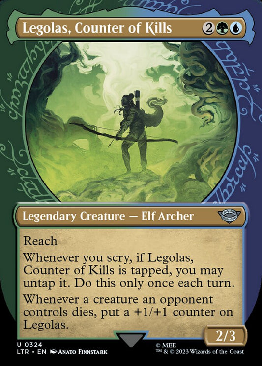 MTG Card Title: Legolas, Counter of Kills LTR/324