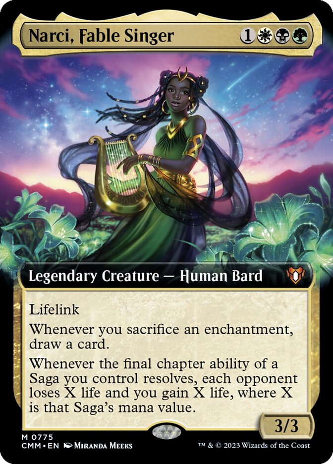 MTG Card Title: Narci, Fable Singer CMM/775