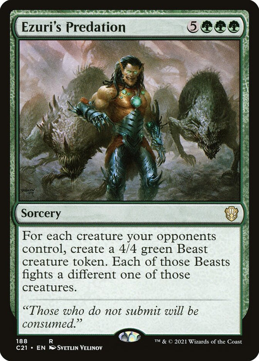 MTG Card Title: Ezuri's Predation C21/188