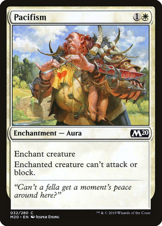 MTG Card Title: Pacifism M20/32