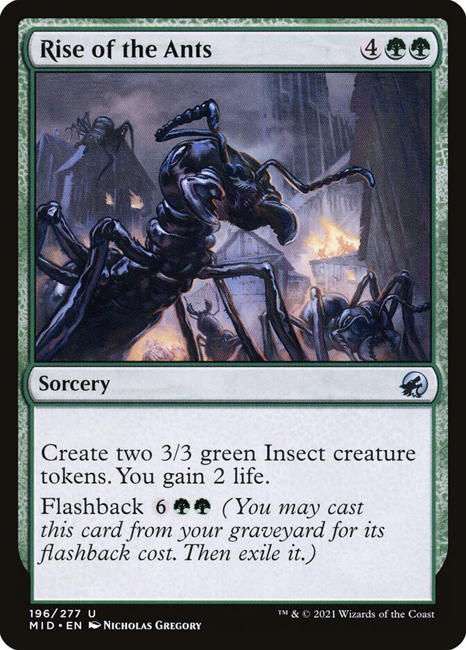 MTG Card Title: Rise of the Ants MID/196