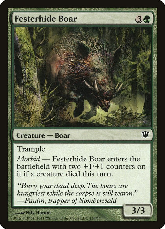 MTG Card Title: Festerhide Boar ISD/179