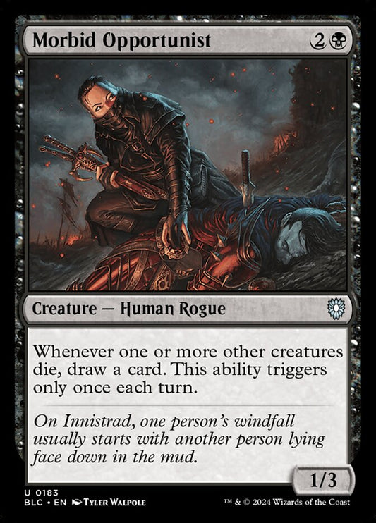 MTG Card Title: Morbid Opportunist BLC/183